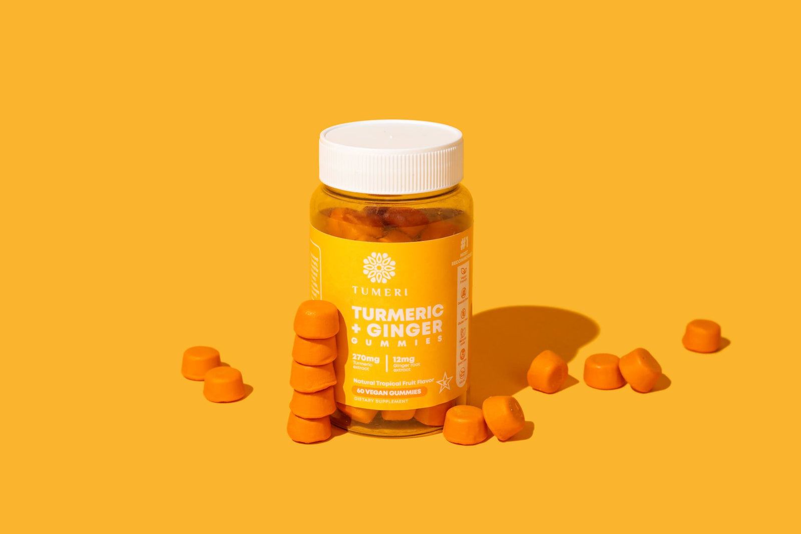 TUMERI Turmeric Ginger Gummies product bottle