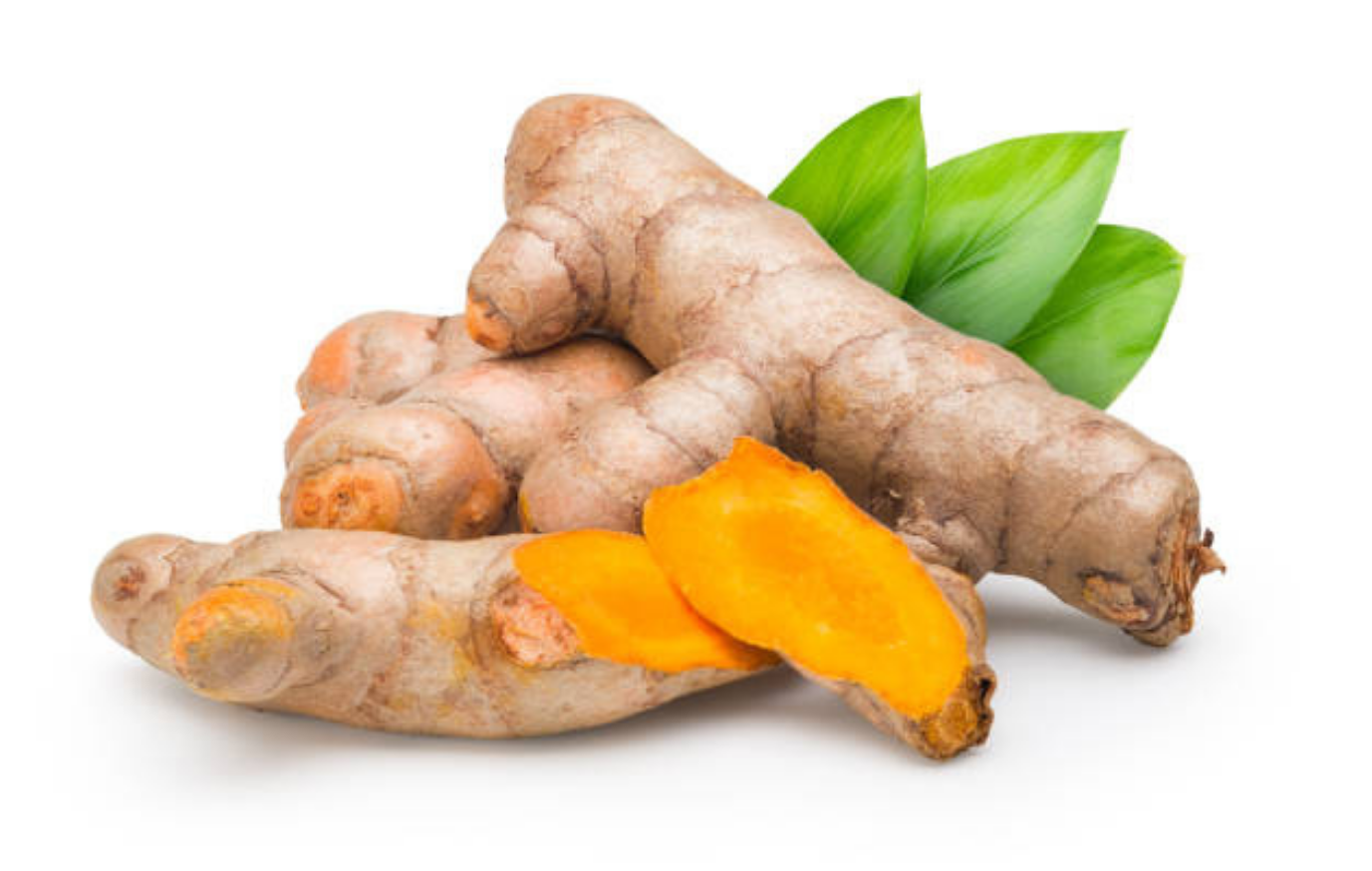 turmeric root sliced